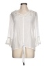 New Directions Ivory 3/4 Sleeve Blouse Size L - photo 1