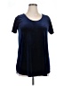 Agnes & Dora Blue Short Sleeve Top Size XL - photo 1