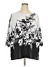 Allison Daley Silver 3/4 Sleeve Blouse Size 2X - photo 1