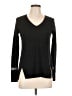 Massimo Dutti Black Long Sleeve Silk Top Size L - photo 1