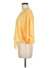 Forever 21 100% Polyester Yellow 3/4 Sleeve Blouse Size M - photo 5