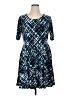 Apt. 9 Argyle Blue Cocktail Dress Size XL - photo 1