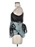 Max Mara Solid Tie-dye Brown Black Sleeveless Blouse Size 8 - photo 5