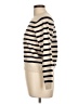 Zara Stripes Ivory Turtleneck Sweater Size L - photo 5