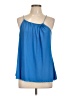 Bisou Bisou Blue Sleeveless Blouse Size L - photo 1