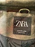 Zara 100% Polyurethane Metallic Green Tan Jacket Size 13 - 14 - photo 3