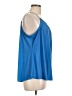 Bisou Bisou Blue Sleeveless Blouse Size L - photo 4
