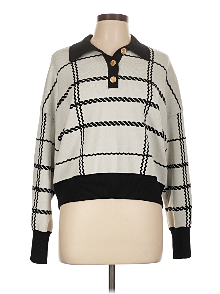 Pre-owned Express Pullover Sweater In Ivory