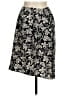 Magaschoni 100% Silk Print Black Silk Skirt Size 8 - photo 2
