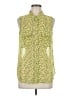 CAbi 100% Polyester Animal Print Yellow Sleeveless Blouse Size M - photo 1
