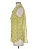 CAbi 100% Polyester Animal Print Yellow Sleeveless Blouse Size M - photo 5
