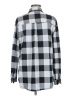Eden & Olivia Checkered-gingham Gray Long Sleeve Button-Down Shirt Size M - photo 2
