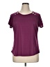 Zelos 100% Polyester Burgundy Short Sleeve Top Size XL - photo 1