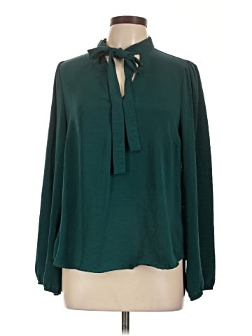 Crescent & Willough Long Sleeve Blouse (view 1)