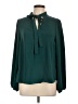 Crescent & Willough 100% Polyester Green Long Sleeve Blouse Size L - photo 1