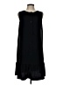 Halogen 100% Polyester Solid Black Casual Dress Size L - photo 1