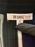 BB Dakota 100% Viscose Stripes Silver Formal Skirt Size S - photo 4