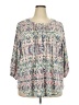 Rose + Olive Pink 3/4 Sleeve Blouse Size 3X - photo 1