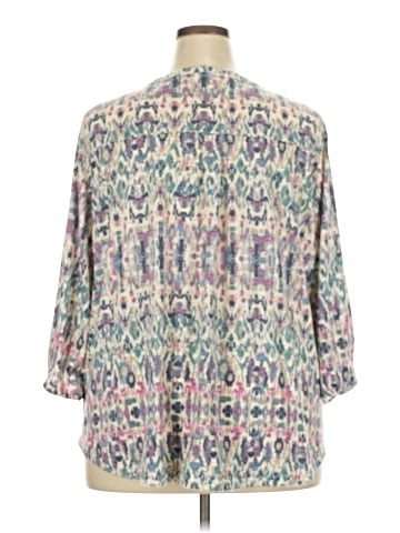 Rose + Olive 3/4 Sleeve Blouse (view 2)