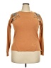 Unbranded Floral Orange Tan Pullover Sweater Size XS (estimated) - photo 1