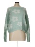 Shein 100% Acrylic Floral Green Pullover Sweater Size L - photo 1
