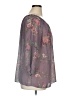 Chaps 100% Polyester Purple 3/4 Sleeve Blouse Size 1X - photo 4