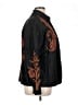 Anu by Natural 100% Silk Paisley Black Jacket Size XL - photo 4