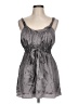 M.S.S.P. 100% Polyester Gray Cocktail Dress Size L - photo 1