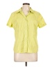 St. John's Bay Yellow Short Sleeve Blouse Size L - photo 1