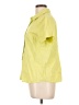 St. John's Bay Yellow Short Sleeve Blouse Size L - photo 5