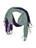 Assorted Brands 100% Viscose Stripes Multi Color Purple Scarf One size - photo 1