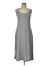 Gap Solid Gray Casual Dress Size Lg Petite - photo 1