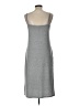 Gap Solid Gray Casual Dress Size Lg Petite - photo 2