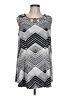 New Directions Silver Sleeveless Blouse Size L - photo 1
