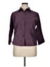 Assorted Brands Burgundy 3/4 Sleeve Button-Down Shirt Size 14 - 16 - photo 1