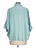 Gerard Darel 100% Silk Teal Short Sleeve Silk Top Size 10 (42) - photo 2