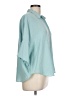 Gerard Darel 100% Silk Teal Short Sleeve Silk Top Size 10 (42) - photo 4