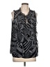 Tommy Hilfiger 100% Polyester Black Sleeveless Blouse Size L - photo 1