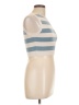 Zara Stripes Blue Sleeveless Top Size L - photo 4