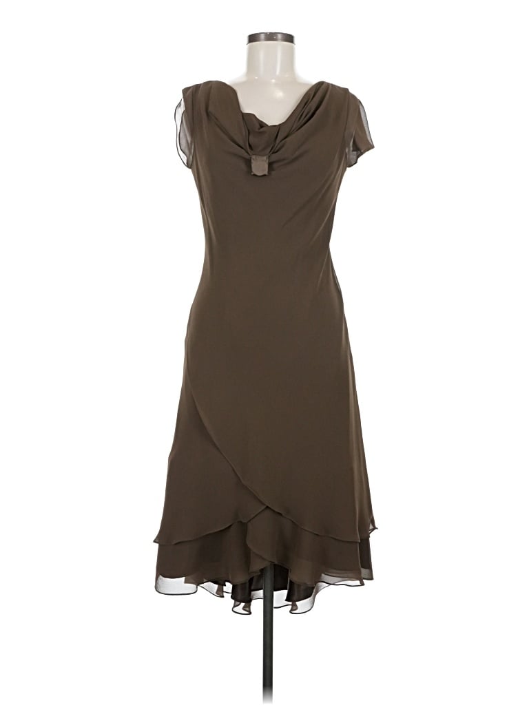 Pre-owned Liz Claiborne Casual Dress In Brown