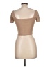 Forever 21 Tan Short Sleeve Top Size L - photo 2