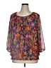 Cathy Daniels 100% Polyester Orange 3/4 Sleeve Blouse Size 1X - photo 1