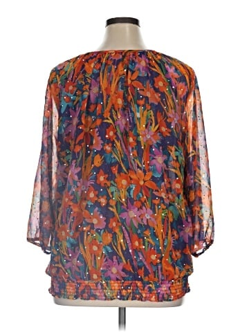 Cathy Daniels 3/4 Sleeve Blouse (view 2)