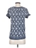 Max Studio 100% Rayon Blue Short Sleeve Blouse Size S - photo 2