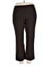 Roz & Ali Solid Brown Active Pants Size 18 - photo 1