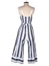 Derek Heart Stripes Blue Jumpsuit Size M - photo 2