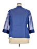 Dana Kay 100% Polyester Blue 3/4 Sleeve Blouse Size 18 - photo 2