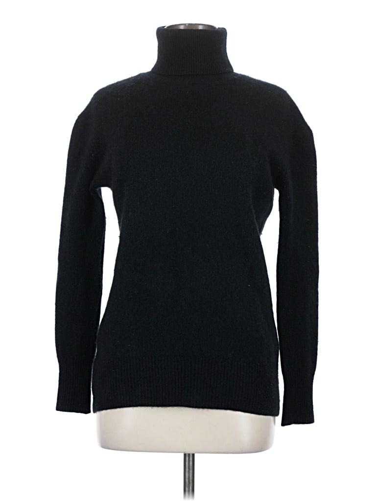 Pre-owned C By Bloomingdale's Cashmere Pullover Sweater In Black