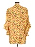 Vince Camuto 100% Polyester Yellow 3/4 Sleeve Blouse Size L - photo 2