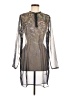 Assorted Brands 100% Polyester Metallic Gray Cocktail Dress Size M - photo 1